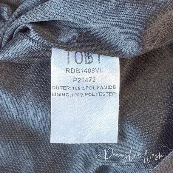 Tobi Gwyn Deep V Neck Sequin Bodycon Dress Black - Picture 6 of 11